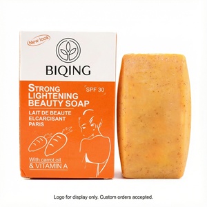 Wholesale Handmade Natural Organic Skin Whitening Carrot Papaya Kojic Acid Carrot <strong>Soap</strong> for Strong Lightening Beauty <strong>Soap</strong> Bar OEM - Product Image 2