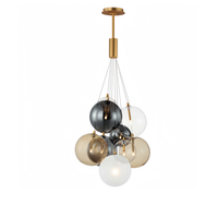 Lampe Décoration intérieure Lampe de luxe Led Classique Éclairage décoratif Boule à bulles Lustre en verre Rétro Bulles de savon Verre transparent
