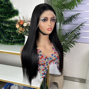 SDD 13x4 Vietnam Bone Straight Frontal Bob <b>Wig</b> 100% <b>Human</b> Hair Glueless <b>Wig</b> Super Double Drawn - Product Image 2