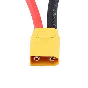 Индивидуальные XT90 мужской авиационный штекер аккумуляторный кабель 8AWG мягкий силиконовый кабель 150 мм Длина одна треть - Product Image 2