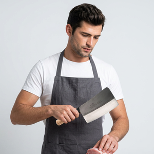 Cuchillo de carnicero JAYA MATA JM551-1 de 8 pulgadas, de acero al carbono, para cortar carne y huesos, mango de madera, cuchillo de cocina. - Product Image 2