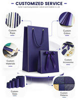 Customized Logo Printing High End Custom Gift Packaging Boxes Kraft Paper Tote Factory Direct Wholesale