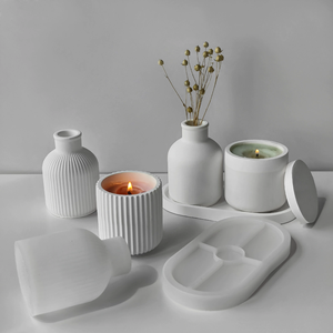 Hy Pot Hars Mallen Siliconen <span class=keywords><strong>Set</strong></span> Voor Het Gieten Van Ambachtelijke Bloempot Geschenken - Product Image 2