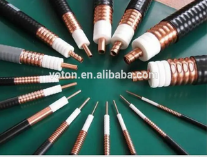 Kabel pengumpan RF kabel tembaga aluminium Superflex 1/4 inci, 3/8 inci, 1/2 inci, 7/8 inci, 1 1/4 ",1 5/8 50 Ohm kabel koaksial busa PE bergelombang - Product Image 4