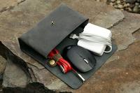 Rouleau de câble en cuir véritable fait à la main de haute qualité et housse pour écouteurs sac de rangement pour chargeur de téléphone adapté aux voyages Acheter maintenant!