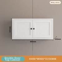 Armoire murale pour buanderie, armoire à pharmacie pour salle de bain, cuisine, garage, armoire de rangement à 2 portes pour économiser de l'espace dans la buanderie, la cuisine