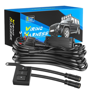 Nouveau Kit de câblage pour projecteur de voiture 12V avec relais, interrupteur un-vers-deux, télécommande sans fil 3 mètres, 5 modes - Product Image 1
