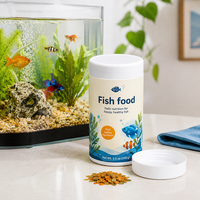 Pot en plastique HDPE de qualité alimentaire, rond, opaque, à large ouverture, avec manchon imprimé, emballage en vrac pour aliments pour animaux de compagnie (OEM/ODM)