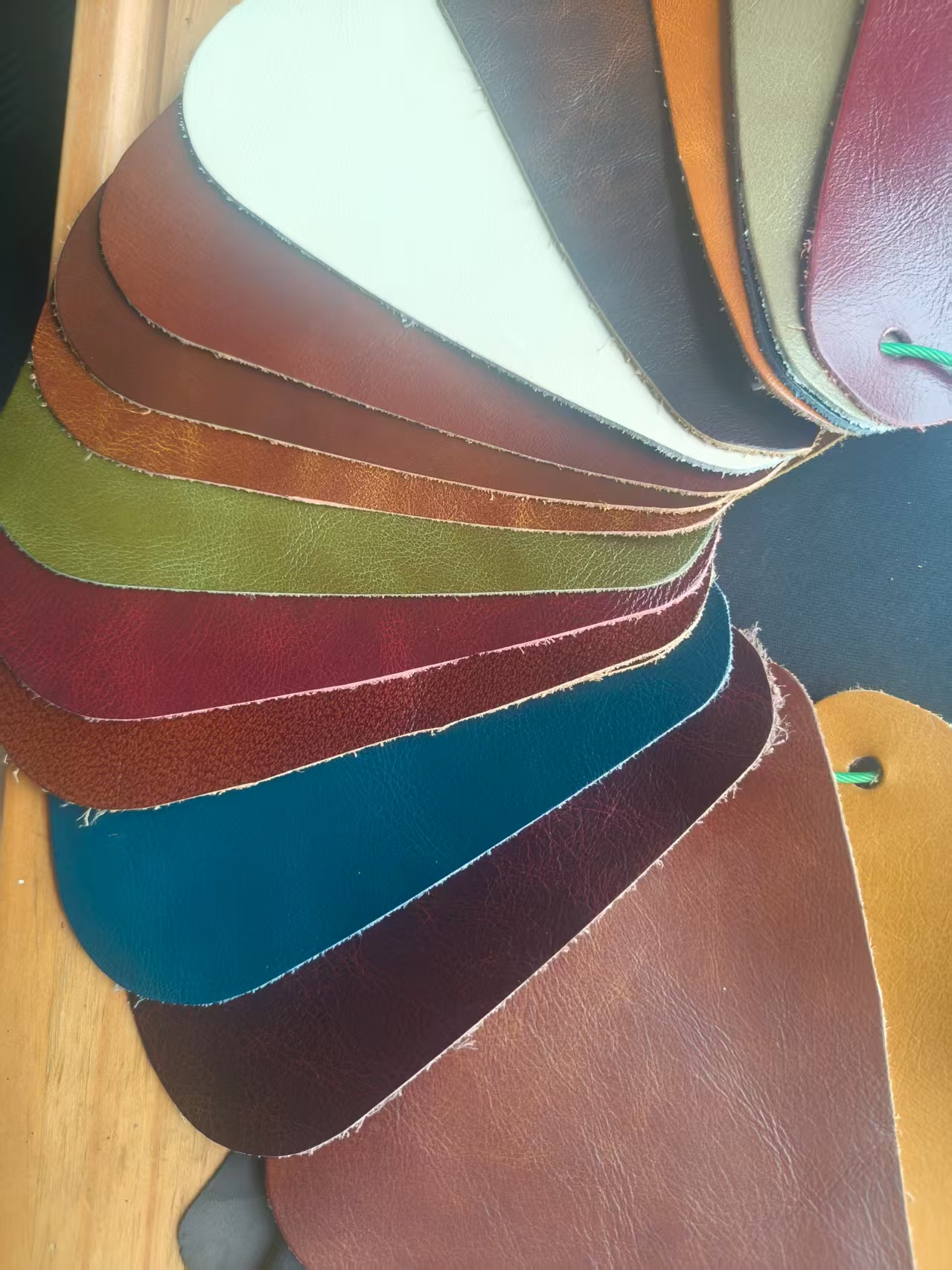 Brown-cow hide shiny