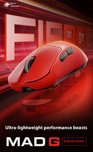 Ratón inalámbrico <span class=keywords><strong>MAD</strong></span> G MAX ligero sin agujeros, controlador web de ratón inalámbrico de 43G, ratón ligero PAW3395 <span class=keywords><strong>MAD</strong></span> G blanco con receptor 8K - Product Image 6