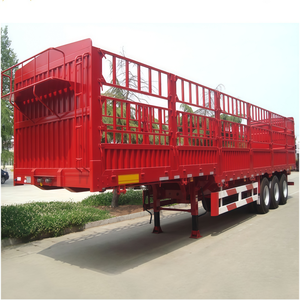 <span class=keywords><strong>Nouvelle</strong></span> semi-remorque à ridelles Hstar 3 ou 4 essieux, 30, 50 ou 60 tonnes, pour transport de marchandises et de bétail - Product Image 3