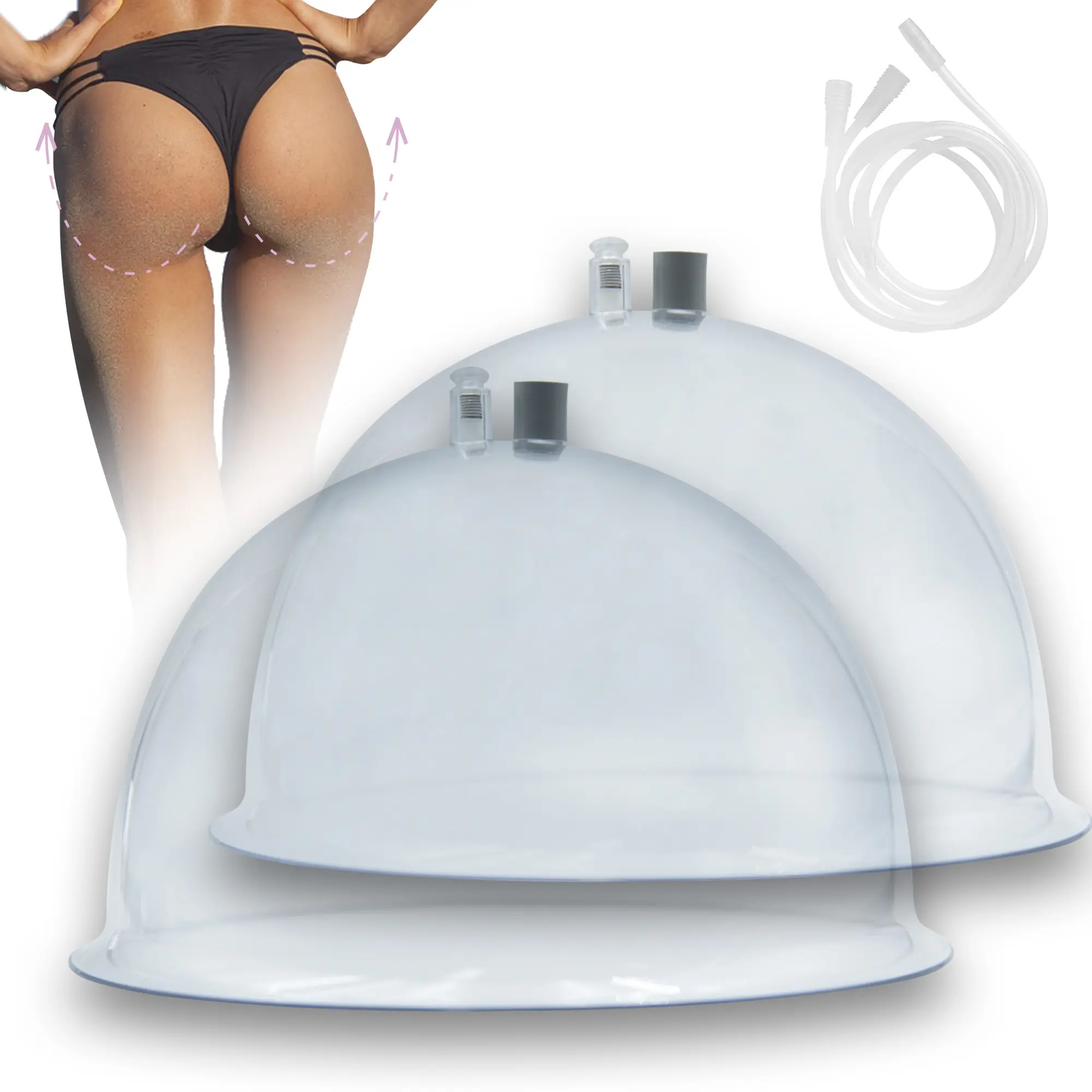 臀部と乳房リフトカップ臀部の強化自然に真空療法機乳房吸引カップ