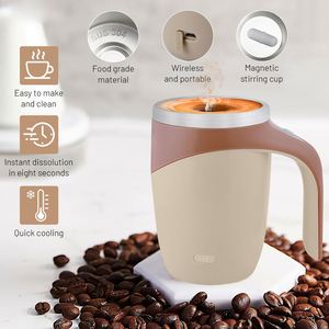 แก้วกาแฟแบบใช้ซ้ำได้รุ่นอัปเกรดปี 2025 แก้วกาแฟไฟฟ้าแบบชาร์จได้พร้อมระบบกวนอัตโนมัติ แก้วกาแฟโลหะแบบหมุนได้ ผสมเร็ว - Product Image 2