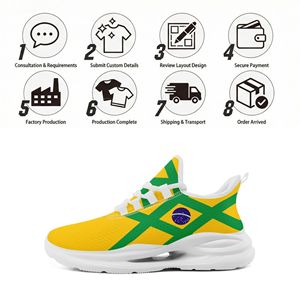 Chaussures de sport personnalisées en gros <span class=keywords><strong>avec</strong></span> nom d'équipe, série OEM ODM, impression à la demande, logo personnalisé, baskets respirantes FN079-26027049-4 - Product Image 4