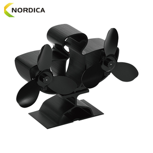 Ventilateur de poêle écologique moderne <span class=keywords><strong>Cheminée</strong></span> portable en aluminium Poêle à bois alimenté par la chaleur - Product Image 2
