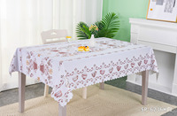 IUIU Café Motif Floral PVC Imprimé Manteles De Mesa Nappe
