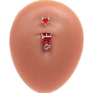 Gaby-anillo de acero inoxidable para el ombligo, piercing brillante para el vientre, joyería - Product Image 5