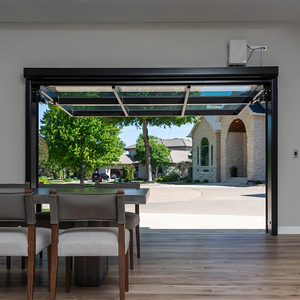 <span class=keywords><strong>Porte</strong></span> <span class=keywords><strong>de</strong></span> <span class=keywords><strong>garage</strong></span> moderne sur mesure, relevable, isolée, motorisée, monobloc, en verre, sans rail, personnalisée - Product Image 6