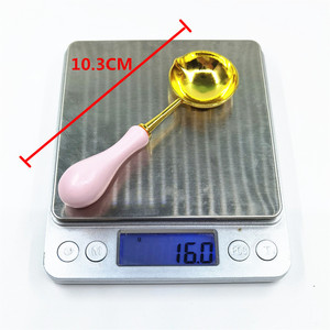 Regalos novedosos Kit de cuchara de sellado de cera de <span class=keywords><strong>madera</strong></span> Cuchara <span class=keywords><strong>para</strong></span> derretir sello de calentador de cera - Product Image 4