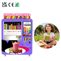 Distributeur automatique intelligent de smoothies avec gestion cloud 4G LTE, auto-nettoyage et prise en charge de plusieurs modes de paiement