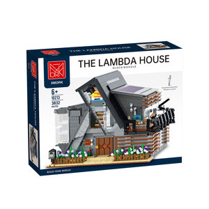 Xmork the Lambda House <b>Block</b> Module 40-Piece <b>Plastic</b> Building Set Historical Buildings Model for Ages 8-13 - Product Image 2
