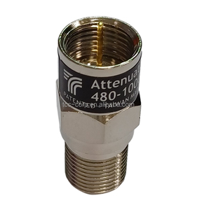 Atenuador de Sistema TCC UHF03 CATV de 3dB, 480-1000 MHz, Banda UHF, Latón Niquelado, 75 Ohmios - Product Image 2