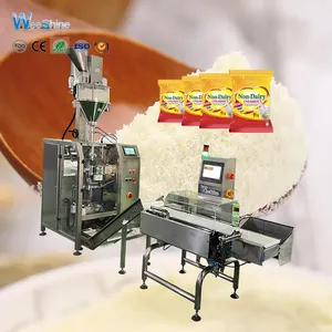 Máquina de envasado de alimentos en polvo de bolsitas pequeñas Weeshine Proveedor de máquina de envasado sellado de leche en polvo vertical automática 10-100g 1180