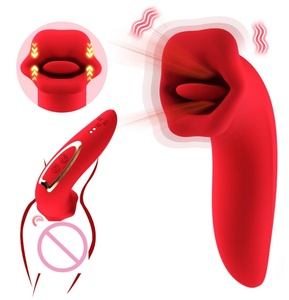 Wholesale <b>Vibrator</b> Sexy Red Lip Mouth <b>Vibrator</b> Tongue <b>Vibrator</b> Clitoris Stimulator Tease Artificial Tongue Sex Toy for Women - Product Image 1