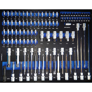 Kit d'atelier de réparation automobile multifonctionnel, coffre à outils roulant pour garage, armoire à outils professionnelle avec tiroirs, roues et outils - Product Image 5