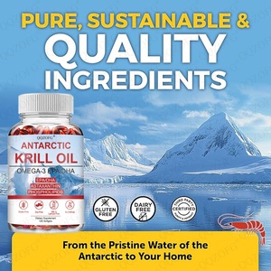 Gran oferta de cápsulas blandas de aceite de Krill Antártico para adultos ricos en Omega 3 EPA DHA astaxantina compatible con vitaminas cardiovasculares para recién nacidos - Product Image 4