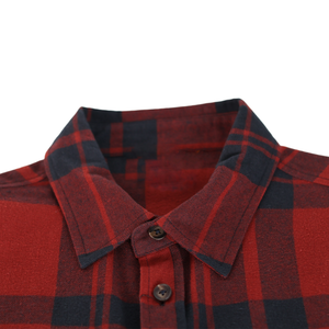 <span class=keywords><strong>Camicia</strong></span> a Quadri in Flanella per Uomo, 100% Cotone, Ecologica, Traspirante, Resistente, Leggera, Stile Western, Abbigliamento da Lavoro Classico - Product Image 4