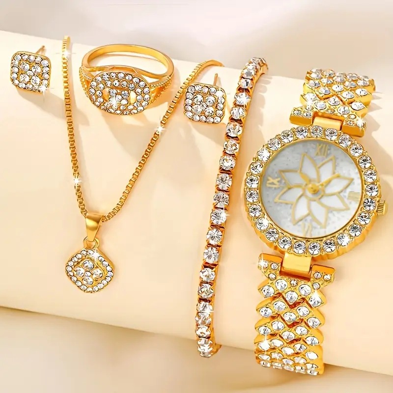 women jewelry and watch set