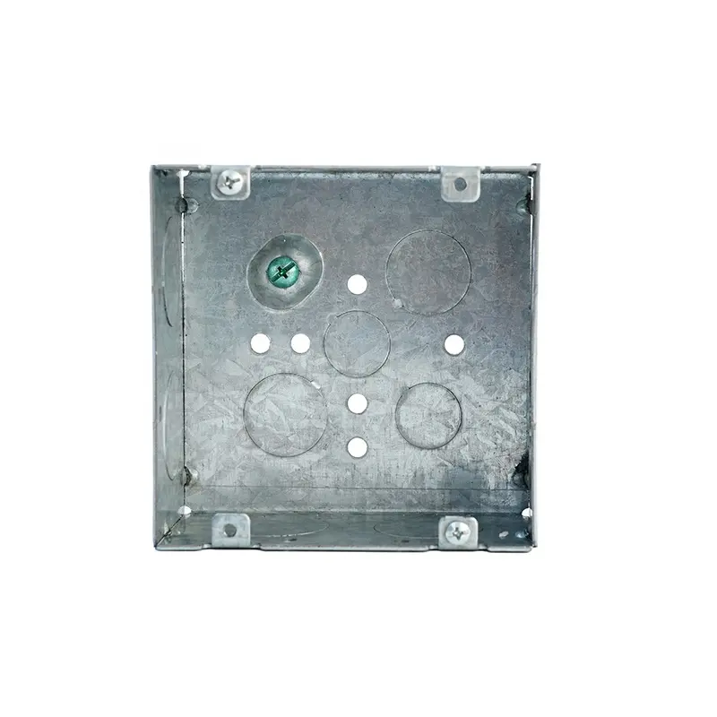 Caja de conexiones de salida de acero soldado con certificación UL Caja de dispositivos eléctricos resistentes a la intemperie de metal IP65 de 2-1/8 "de profundidad para cajas de instrumentos