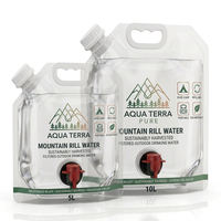 Poche souple alimentaire avec robinet pour eau potable, sac d'emballage liquide pour le stockage de boissons et d'eau