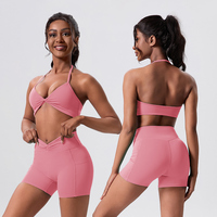 Ensemble de vêtements de sport et de yoga personnalisés en gros pour femmes : tenues de gym, ensembles de shorts de yoga et de fitness, vêtements de sport pour l'entraînement