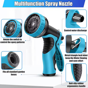 Flexible Adjustable <b>Rubber</b> with Multi Function Nozzle Portable <b>Spraying</b> Watering Hoses - Product Image 5