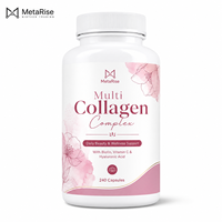 Complément alimentaire de beauté au collagène en capsules dures, marque privée OEM, 240 unités, pour adultes