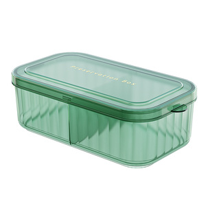 Double Compartment Food Storage Box 700ml Airtight With Lid For Kitchen Refrigerator - Product Image 5