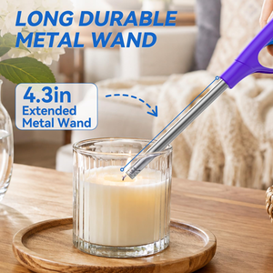 Encendedor de llama abierta de largo alcance y resistente al viento - Encendedor de cocina para estufas de gas y herramienta multiusos para velas y barbacoas al por mayor - Product Image 5