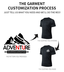 T-Shirt da uomo in cotone 100% di alta qualità con logo aziendale stampato in tinta unita - Product Image 5