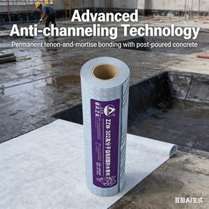 Membrana Impermeabile Autoadesiva in HDPE ad Alte Prestazioni |   Strato Singolo per Impermeabilizzazione, Tunnel e Tetti - Product Image 1