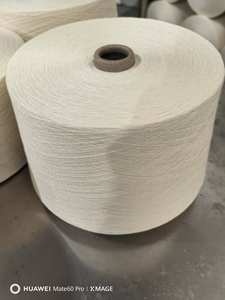 ピュアコットン糸とかしピマ糸編み有機リサイクルホワイトコンパクトリングスピンドル手袋靴下素材 - Product Image 3