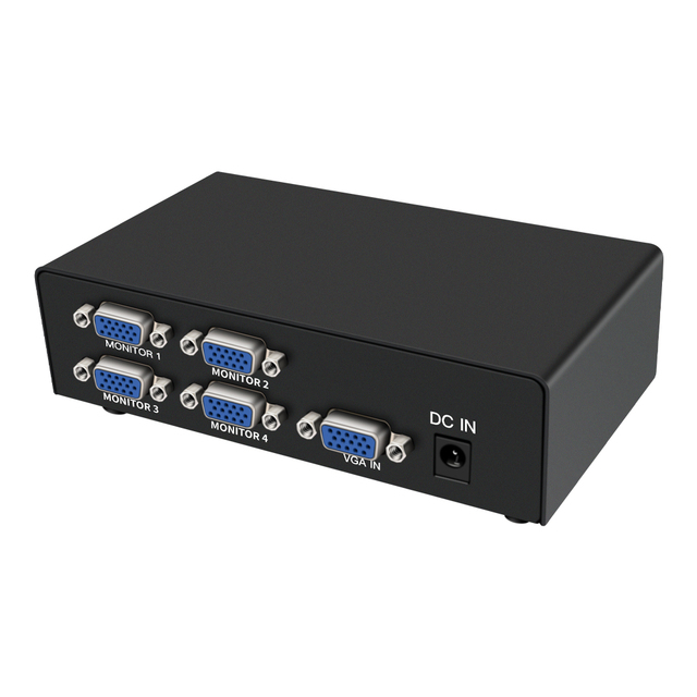 350MHz VGA Splitter 4port 1920*1440 1in 4output VGA Splitter 1x4