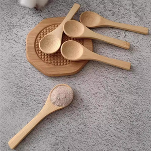 Cucharas de bambú y madera al por mayor, cucharas de bambú carbonizadas, cucharas especiales para té de flores, cucharas de madera con mango largo - Product Image 3