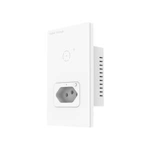 Brazilian standard wall <b>switch</b> graffiti WiFi smart socket wall socket voice control metering <b>remote</b>, with Brazilian smart socket - Product Image 2
