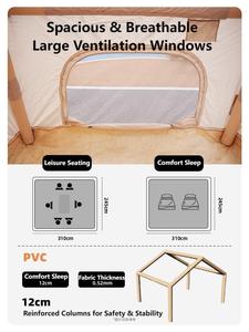 <span class=keywords><strong>2025</strong></span> Mới Cắm Trại Ngoài Trời 7.5 ㎡ Không Thấm Nước <span class=keywords><strong>Inflatable</strong></span> Cắm Trại Lều Nhà Bên Du Lịch Xách Tay Cắm Trại Lều Cho 6 Người - Product Image 5