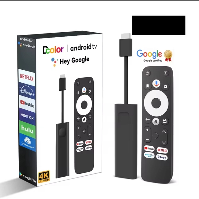 New Global Version 4K HDR Streaming Media Player TV Stick HD 2G 16G WIFI Google Assistant BT Remote ATV GD1 Android TV Box