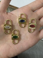 Fermoirs mousquetons en laiton et cuivre pour la fabrication de bijoux DIY