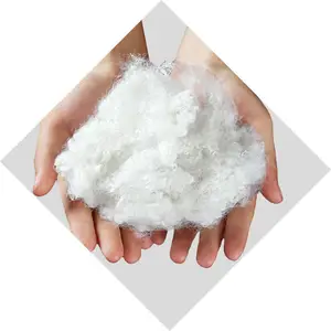 Environment Protecting Plush Toys Filling Material 3 Dimension Siliconised Hollow Conjugated Cotton