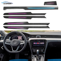 Kit d'éclairage d'ambiance intérieur style OEM pour Volkswagen Passat B8.5 Facelift 2020-2023, contrôle par écran d'origine, style carbone